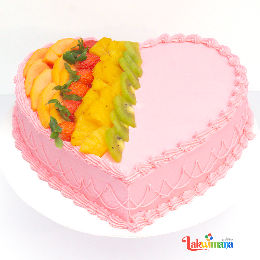 Elegant Fruit Birthday Cake - 1.5kg